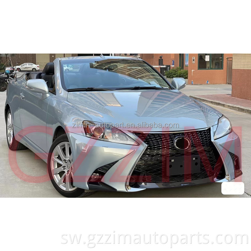PP gari la mwili Kits F-Sport Sinema IS250 Bumper ya mbele na grille kwa L-xus IS250 IS300 2006-2012 Sasisha GSF FaceLift